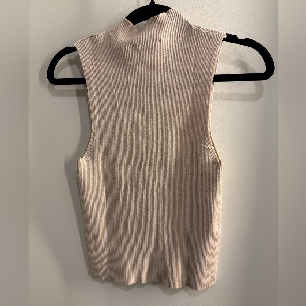 Mango Buttoned Ribbed Top - Picture 5 of 6